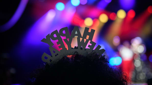 New Year's Eve at Festival Park in Fayetteville, Ark.